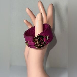 Authentic Tory Burch Leather Cuff Bracelet